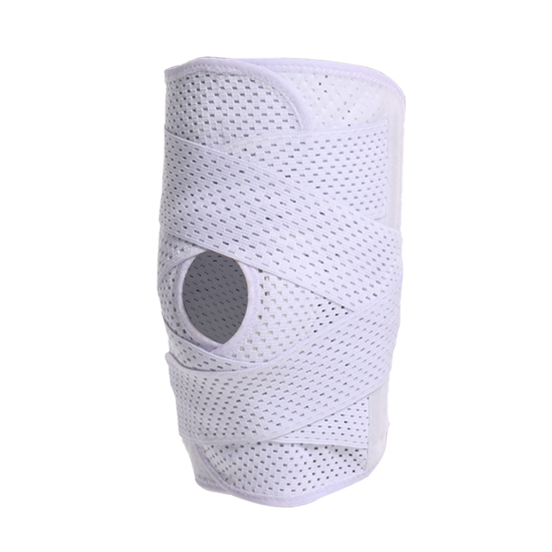 Breathable Multi-size Open Knee Support with Adjustable Knee Wrap,Air Mesh Fabric And Ultra-Soft Bandage