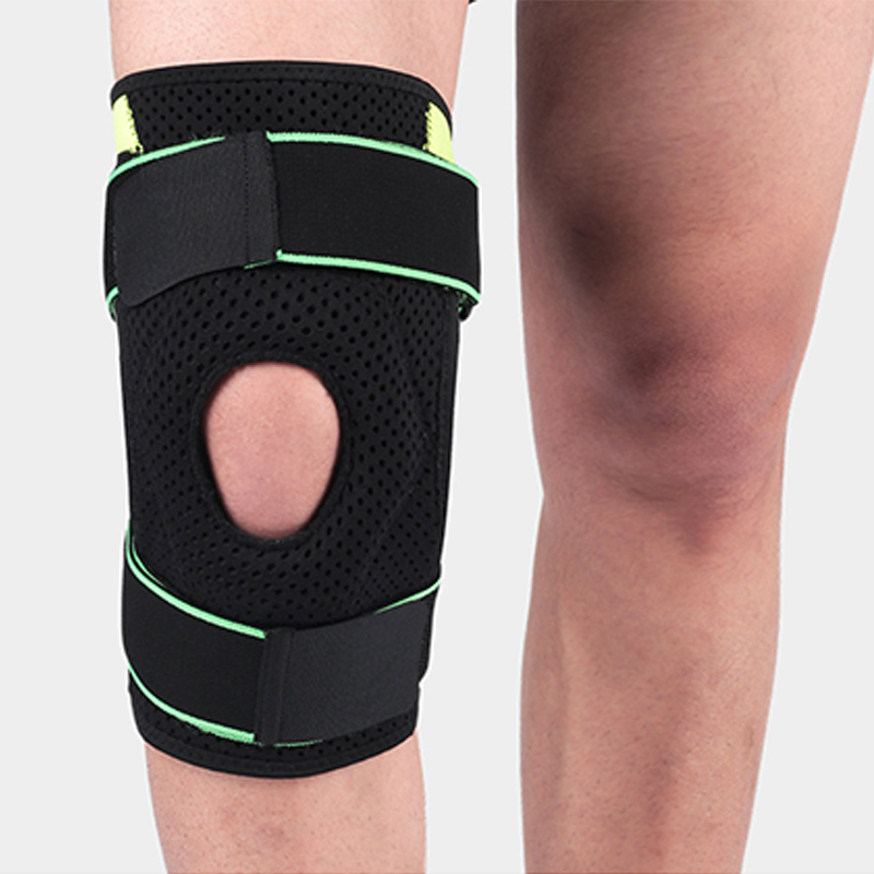  Open Patella Hinge Knee Brace for Arthritis Sports Knee Pads with Removable Side Stabilizers