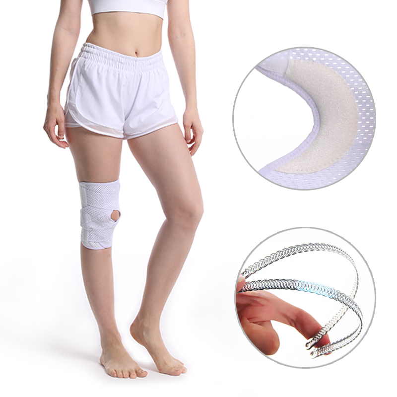 Breathable Multi-size Open Knee Support with Adjustable Knee Wrap,Air Mesh Fabric And Ultra-Soft Bandage