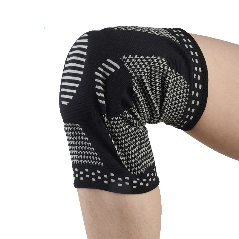 Hot Sale Sports Kneepad Silicone Knitted Outdoor Basketball Protective Meniscus Leg Cover Fitness Squat Knee Protector