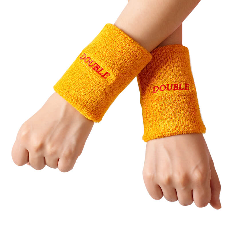 Custom Cotton Terry Cloth Sport Exercise Tennis Wrist Wristband Embroidery Sweatband