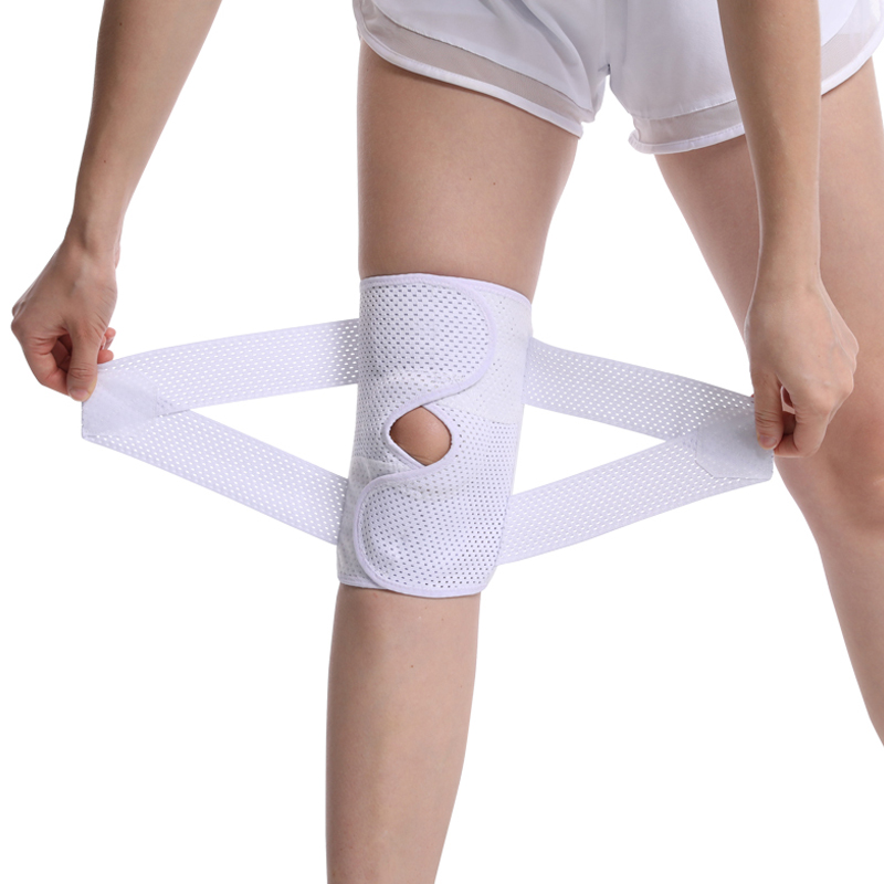 Breathable Multi-size Open Knee Support with Adjustable Knee Wrap,Air Mesh Fabric And Ultra-Soft Bandage
