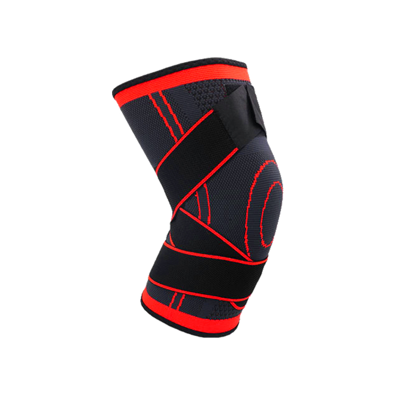 3D Knitted Compression Knee Brace Elastic Knee Sleeve Witth Adjustable Bandage Knee support brace