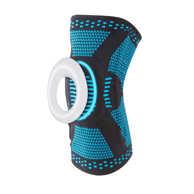 Hot Sale Sports Kneepad Silicone Knitted Outdoor Basketball Protective Meniscus Leg Cover Fitness Squat Knee Protector