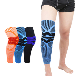 Silicone Full Knee Brace basketball leg knee sleeve Patella Medial Support Strong Meniscus Sport knee Pads