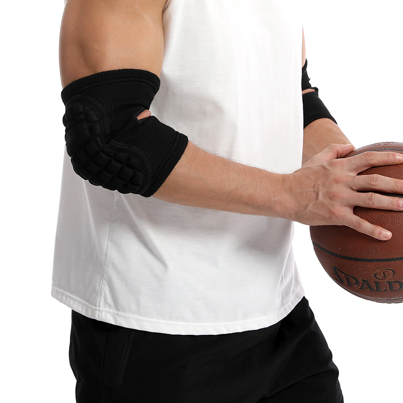 Compression Elbow Brace Durable Sponge Volleyball Elbow Pads Elastic Knitted Elbow Guard Wrestling Basketball