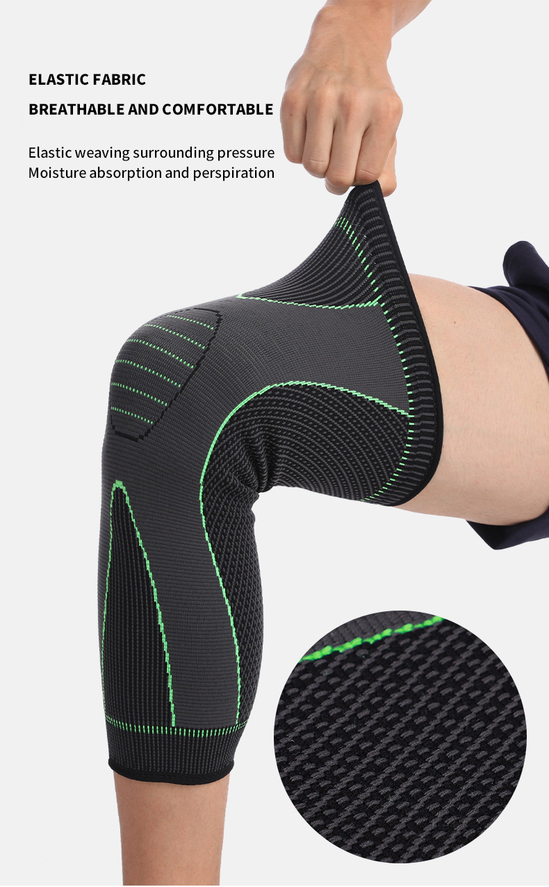 Long Leg Sleeve Compression Knee Sleeve Brace
