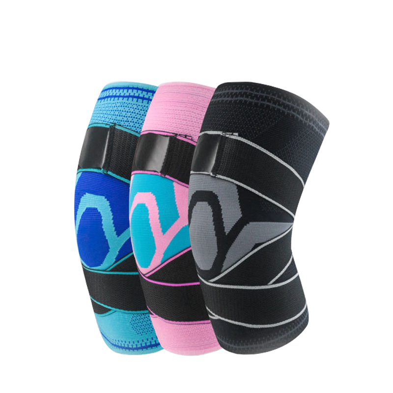 Compression Anti-Collision Knee Support Adjustable Flexible Sports Knee Brace Basketball Breathable Knee Pads