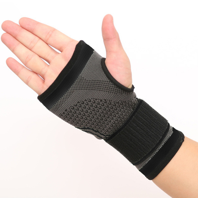 Gym Fitness weightlifting Wrist Support Wraps Easy To Wear Elastic Wrist Brace Customized Spandex Wrist Sleeves