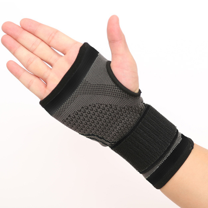 Gym Fitness weightlifting Wrist Support Wraps Easy To Wear Elastic Wrist Brace Customized Spandex Wrist Sleeves