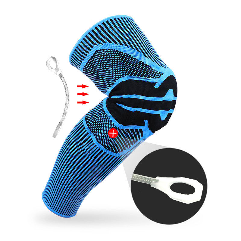 Silicone Full Knee Brace basketball leg knee sleeve Patella Medial Support Strong Meniscus Sport knee Pads