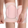 Pink/Black Pole Dance Knee Pad with Pocket Knee Guard with Thicken Sponge Pad Sticky Silicone Non-slip
