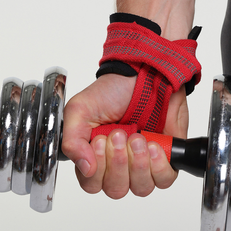 Gym Weight Lifting Wrist Strap with Hand Grip Support for Strength Training Wrist Supports Dumbbell Wristband