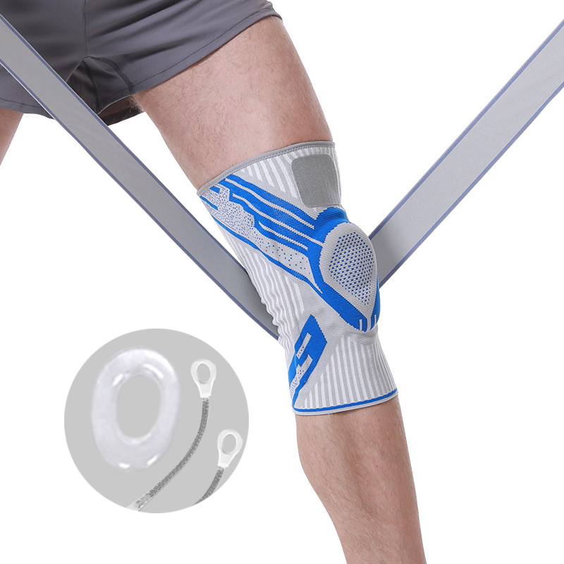 Custom High Elasticity Knee Brace Sport Safety Knee Support Knitted Compression Lifting Knee Sleeves Wrap