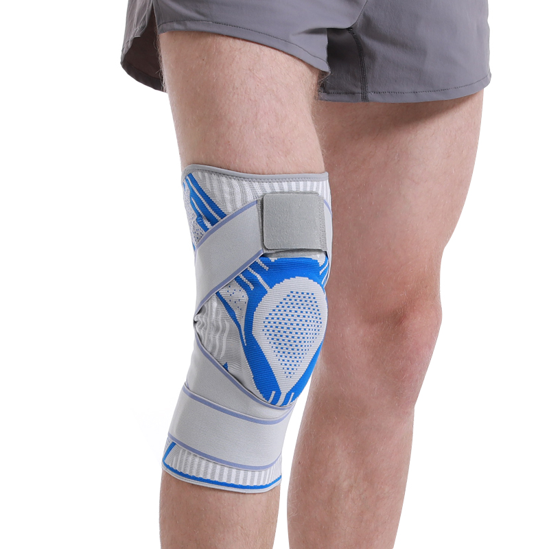 Custom High Elasticity Knee Brace Sport Safety Knee Support Knitted Compression Lifting Knee Sleeves Wrap